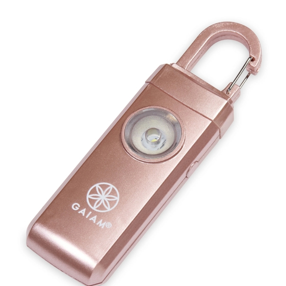 Gaiam Rose Gold Portable Safety Alarm